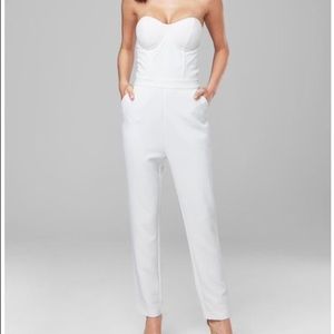 Strapless  bustier jump suit.